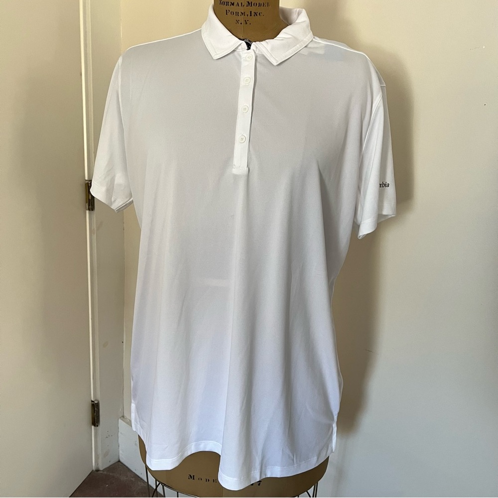 NWT Columbia Golf Cochecho Country Club Logo Short Sleeve Birdie Omni-Wick Polo